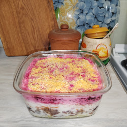 Селёдка под шубой с яблоком